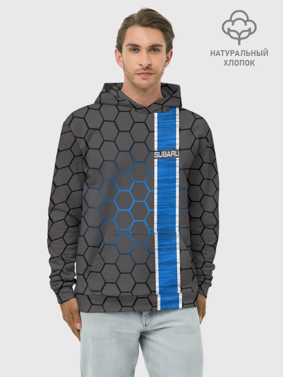 Худи мужской база хлопок / Subaru