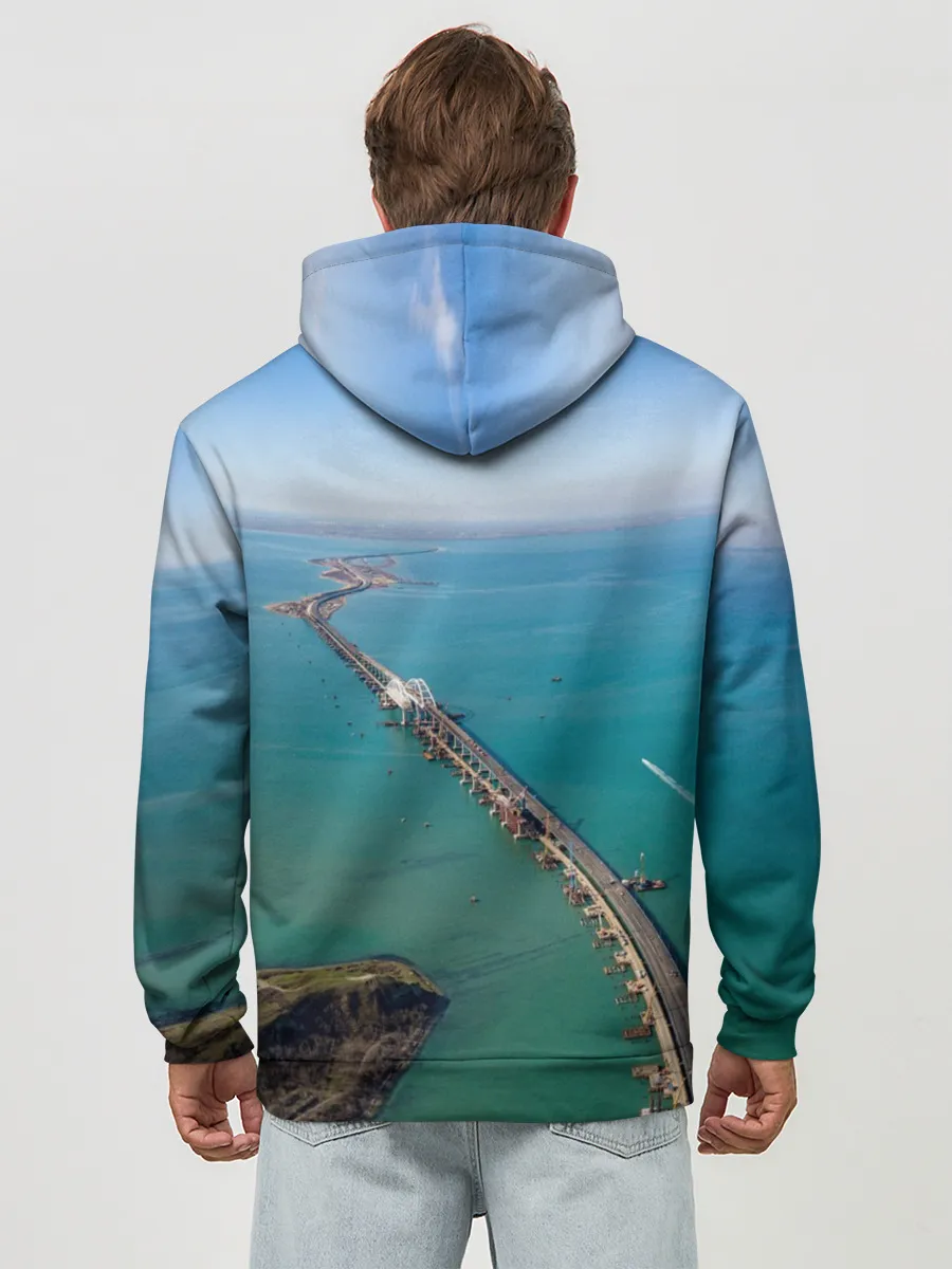 Худи мужской база хлопок / Крымский мост