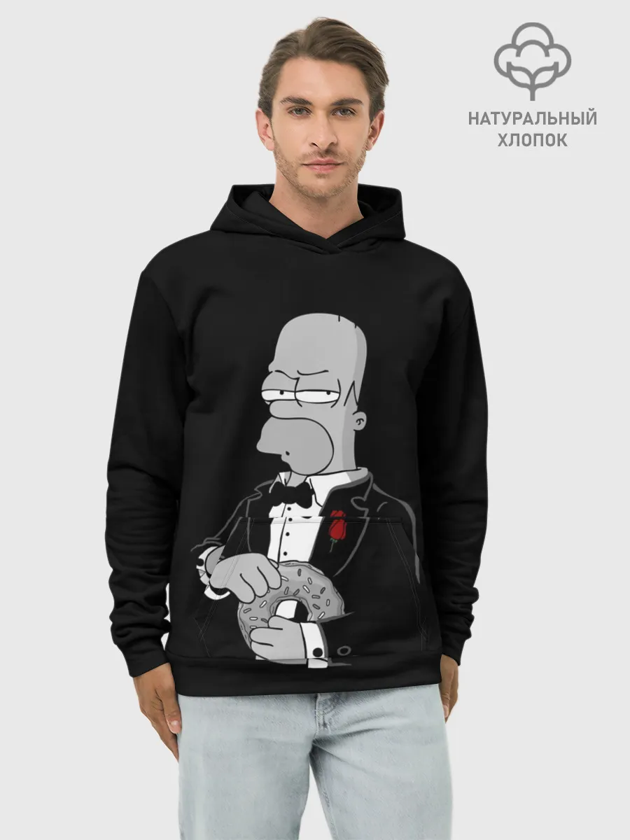 Худи мужской база хлопок / Гомер