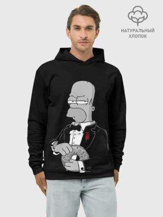 Худи мужской база хлопок / Гомер
