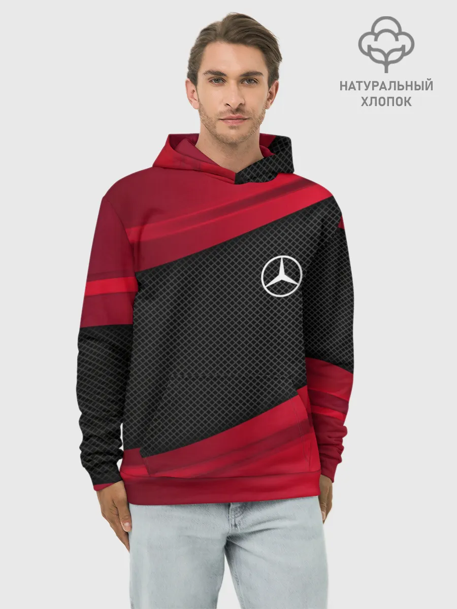 Худи мужской база хлопок / MERCEDES BENZ SPORT