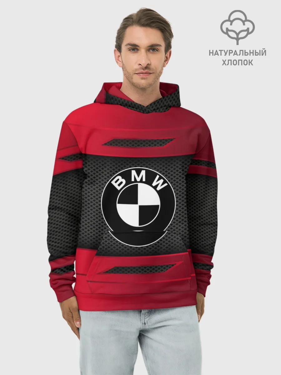 Худи мужской база хлопок / BMW SPORT