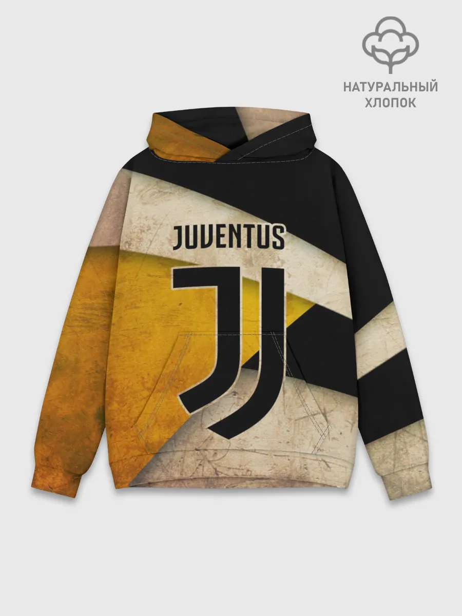 Худи мужской база хлопок / Ювентус олд