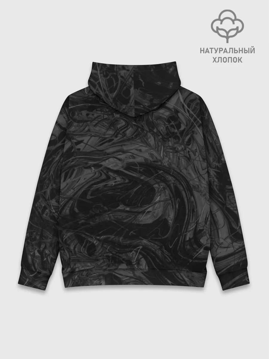 Худи мужской база хлопок / Серая материя