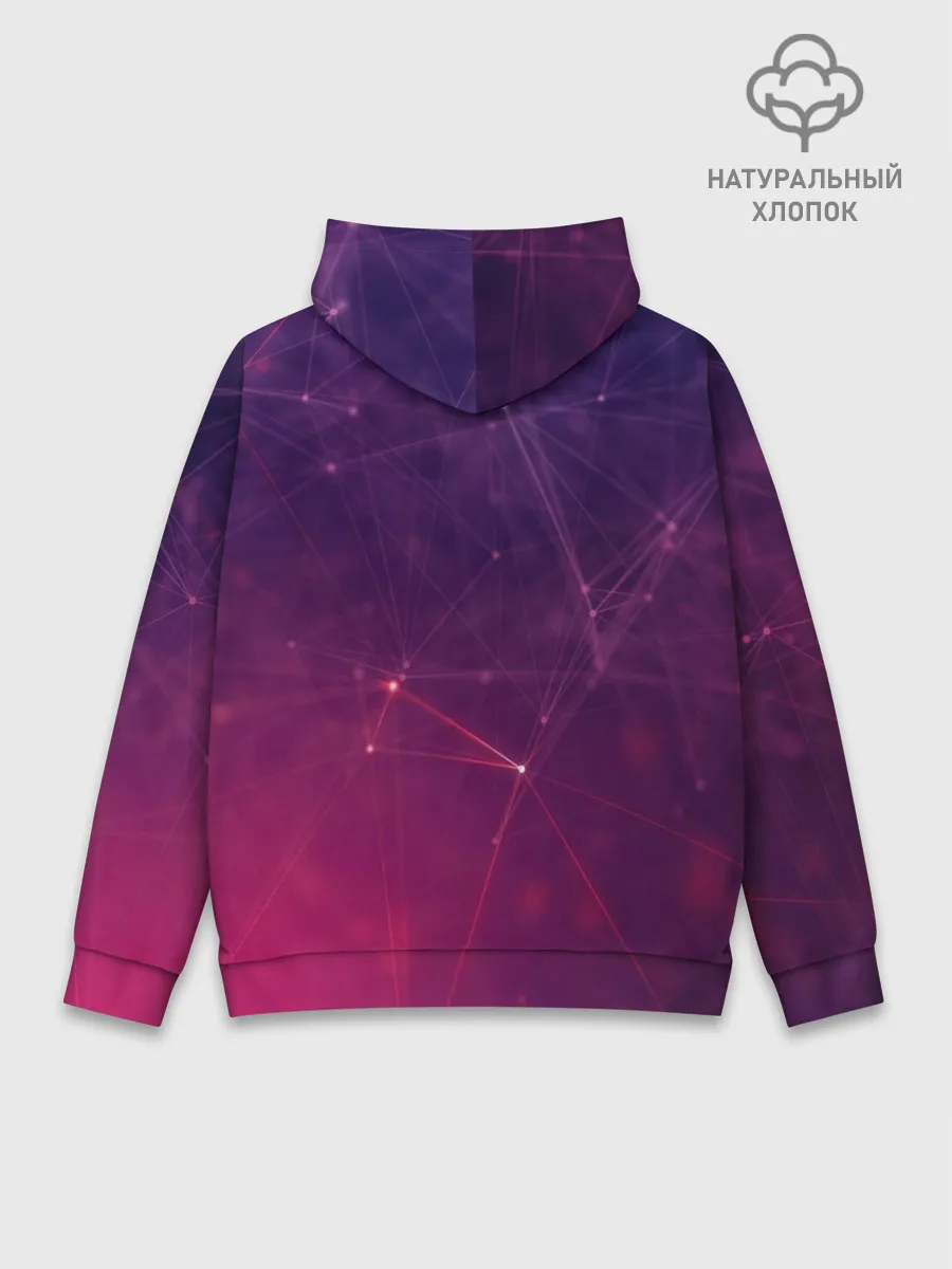 Худи мужской база хлопок / Космическая текстура