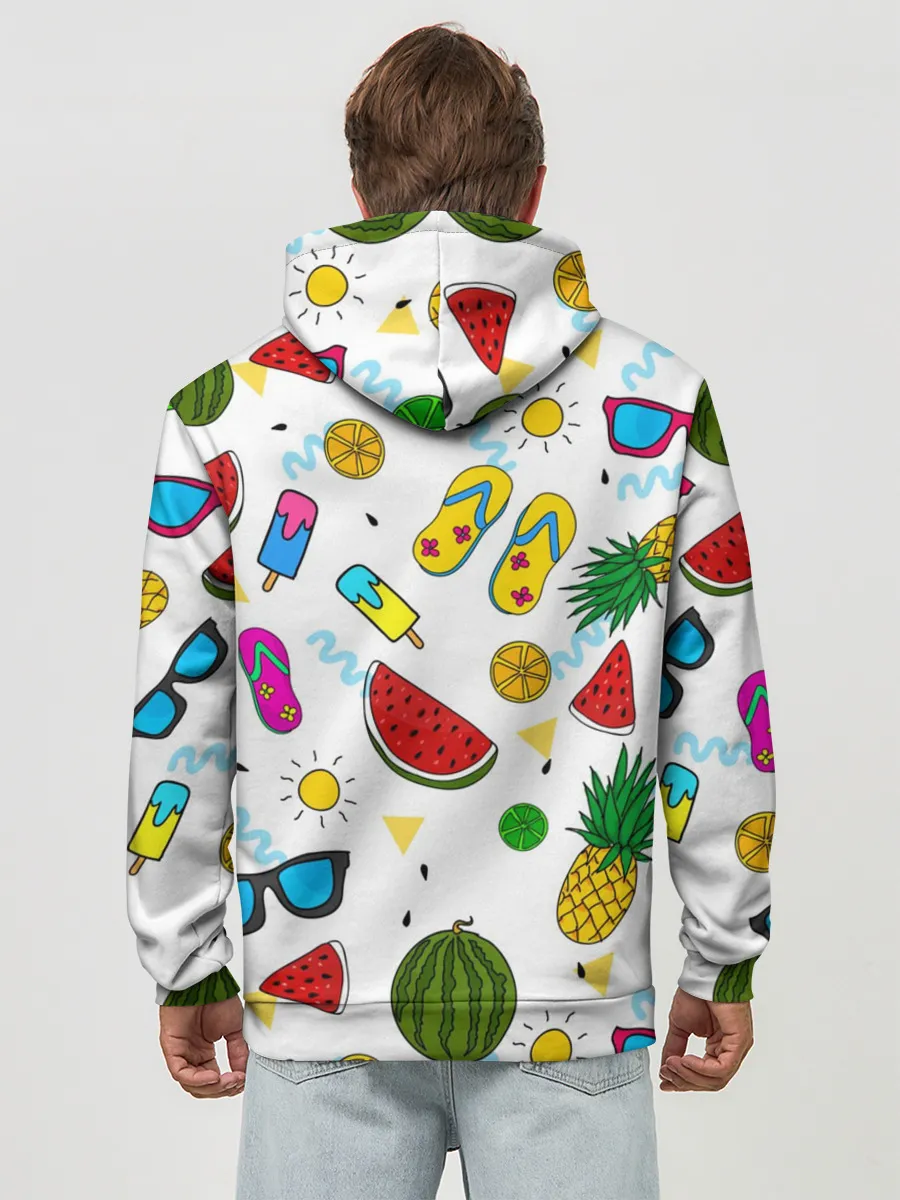 Худи мужской база хлопок / Летняя