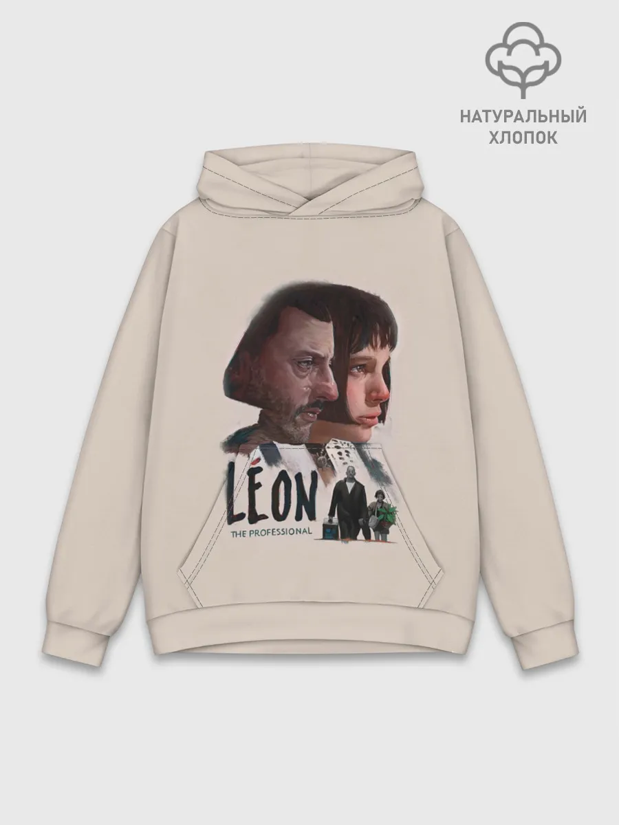 Худи мужской база хлопок / Леон