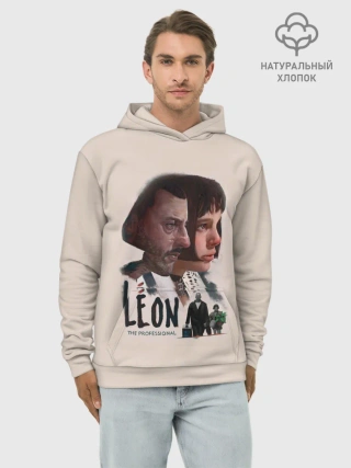 Худи мужской база хлопок / Леон
