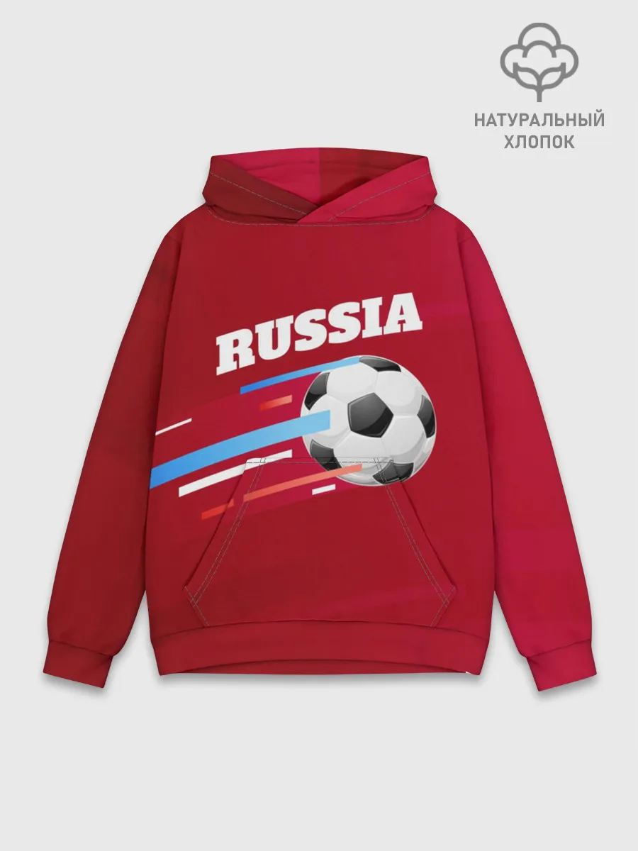 Худи мужской база хлопок / Футбол Россия