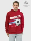 Худи мужской база хлопок / Футбол Россия