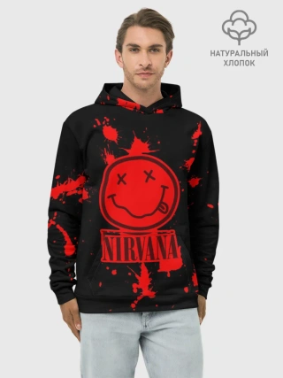 Худи мужской база хлопок / Nirvana