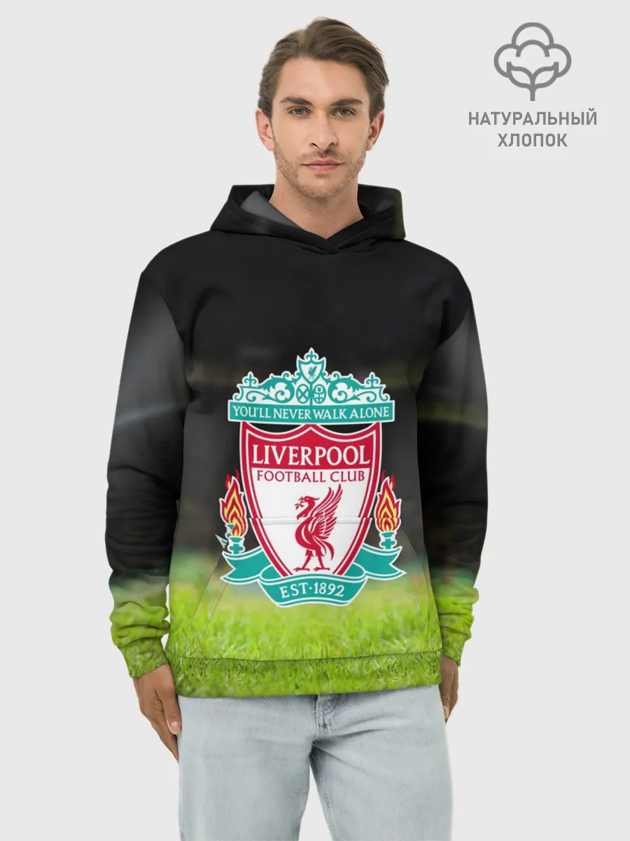Худи мужской база хлопок / LIVERPOOL