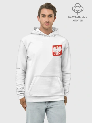 Худи мужской база хлопок / Польша домашняя форма