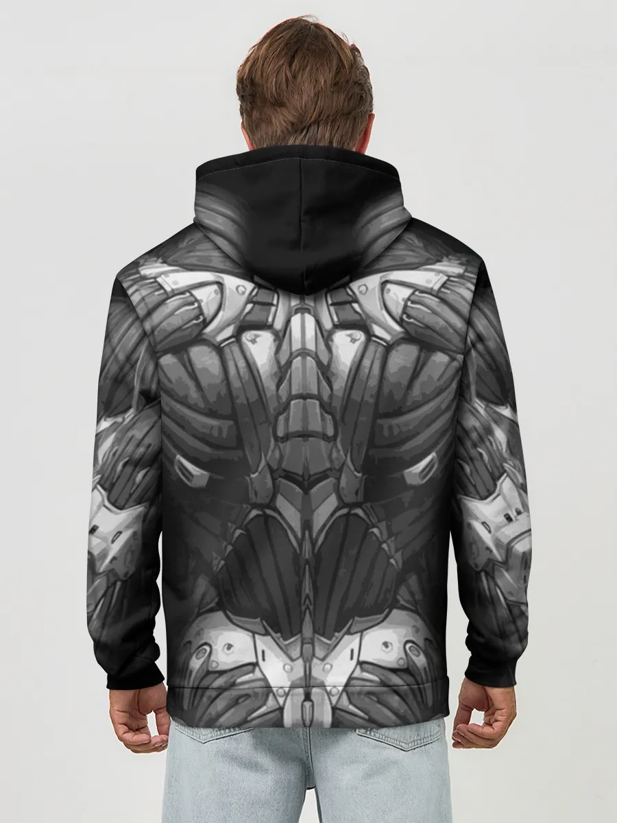 Худи мужской база хлопок / Экзоскелет CRYSIS