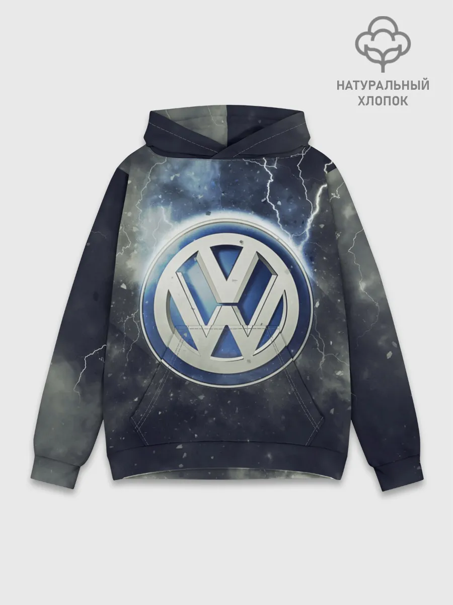 Худи мужской база хлопок / Логотип Wolksvagen