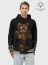Худи мужской база хлопок / Фредди FNAF в майнкрафт.