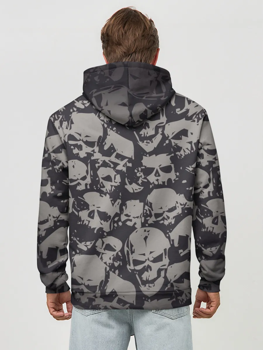 Худи мужской база хлопок / Черепа