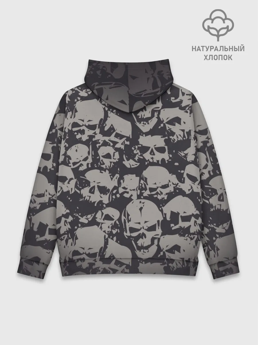Худи мужской база хлопок / Черепа