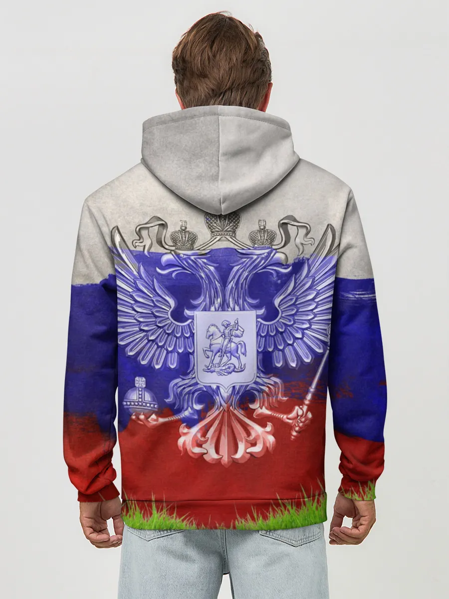 Худи мужской база хлопок / Сборная России