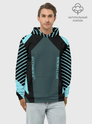 Худи мужской база хлопок / Fitness