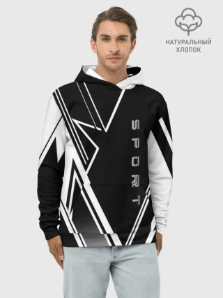 Худи мужской база хлопок / Sport