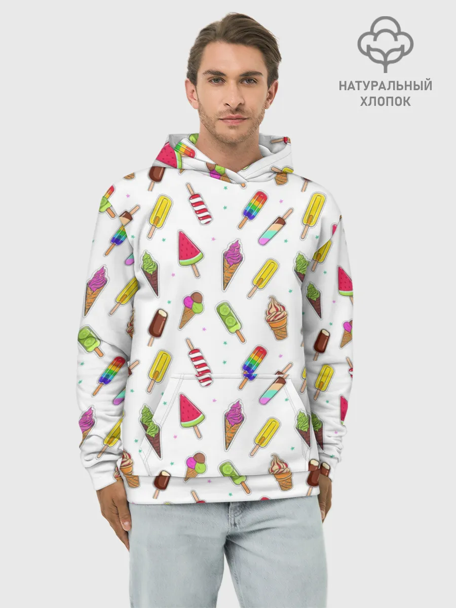 Худи мужской база хлопок / Летний MIX