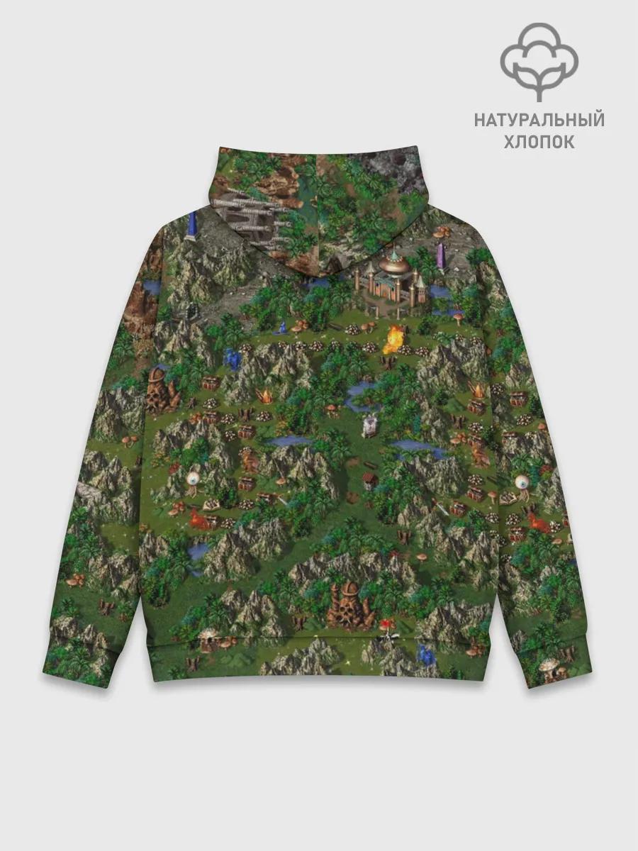 Худи мужской база хлопок / heroes of might and magic