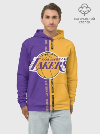 Худи мужской база хлопок / Los angeles lakers. NBA