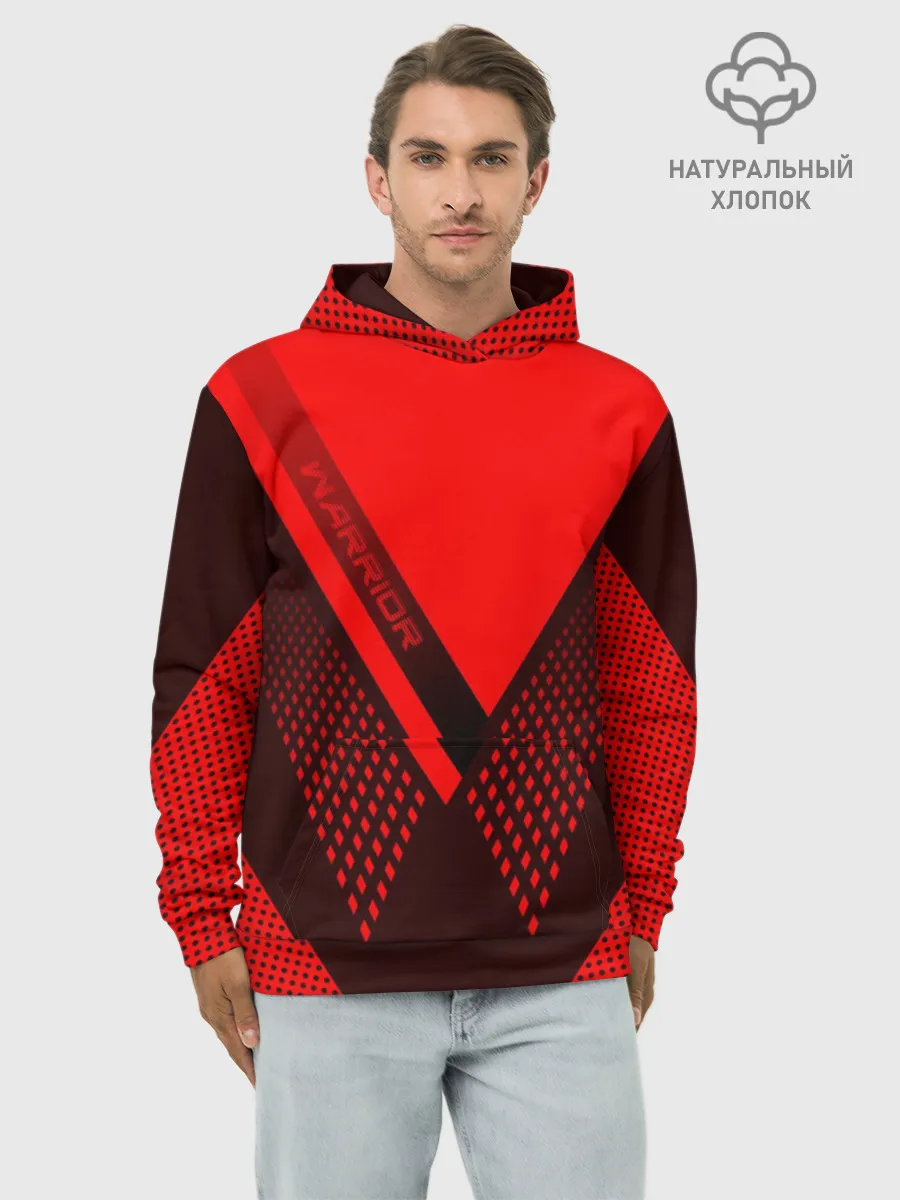 Худи мужской база хлопок / Warrior