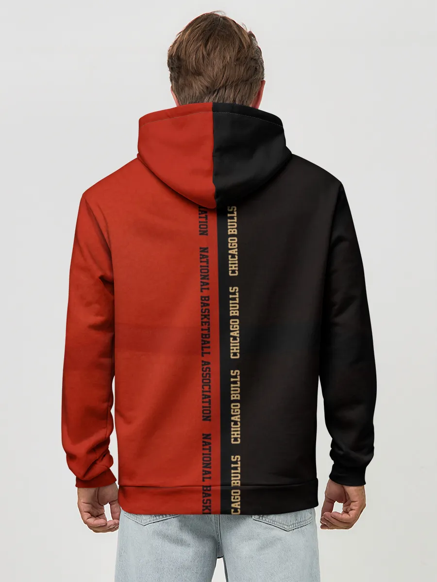 Худи мужской база хлопок / NBA. Chicago bulls