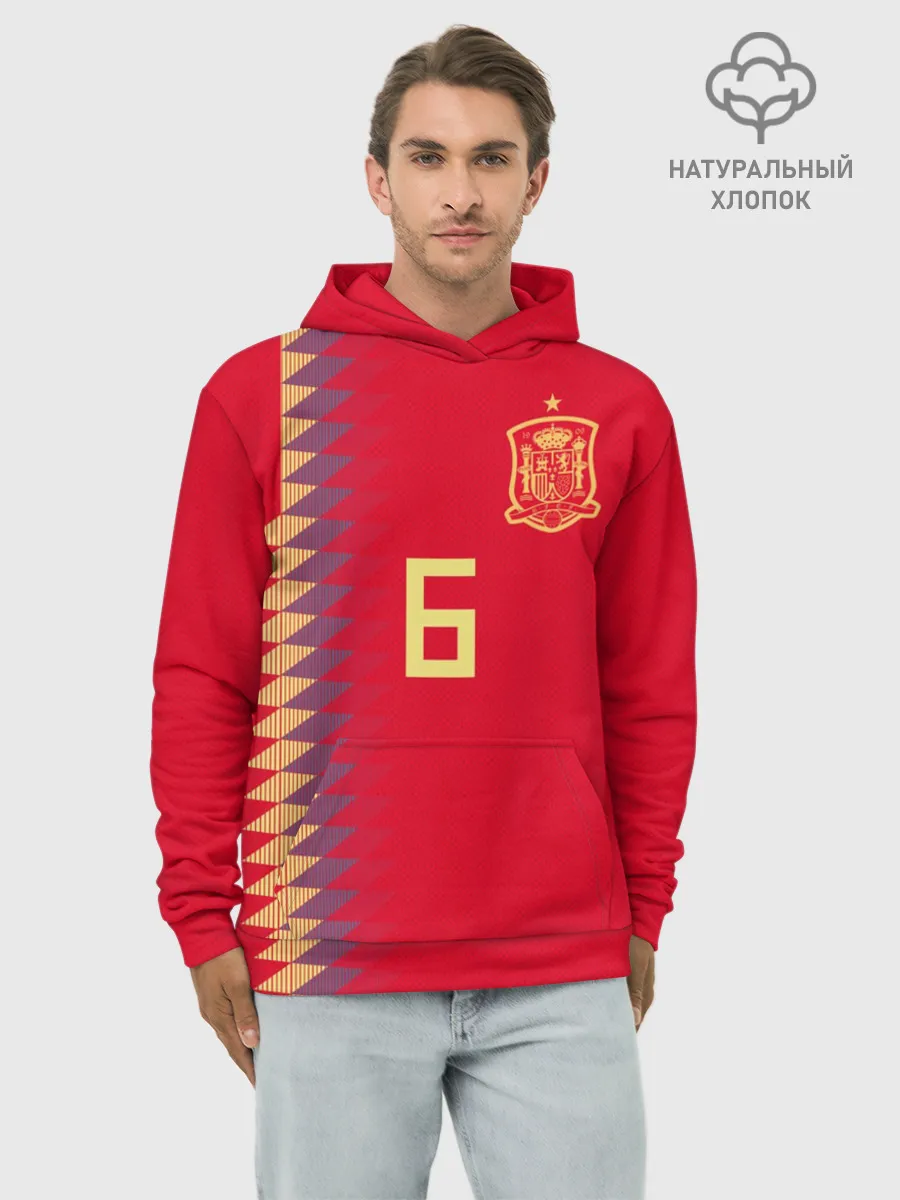 Худи мужской база хлопок / Iniesta home WC 2018