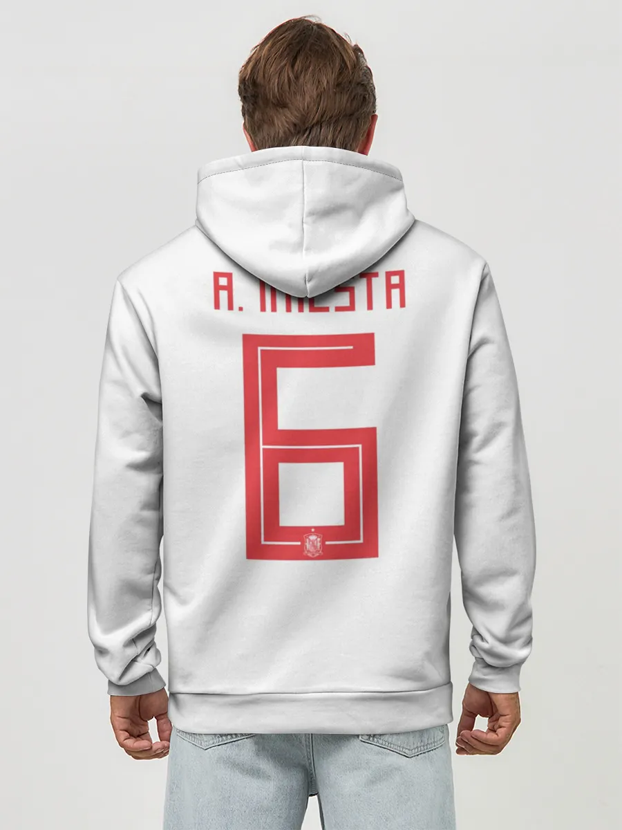 Худи мужской база хлопок / Iniesta away WC 2018