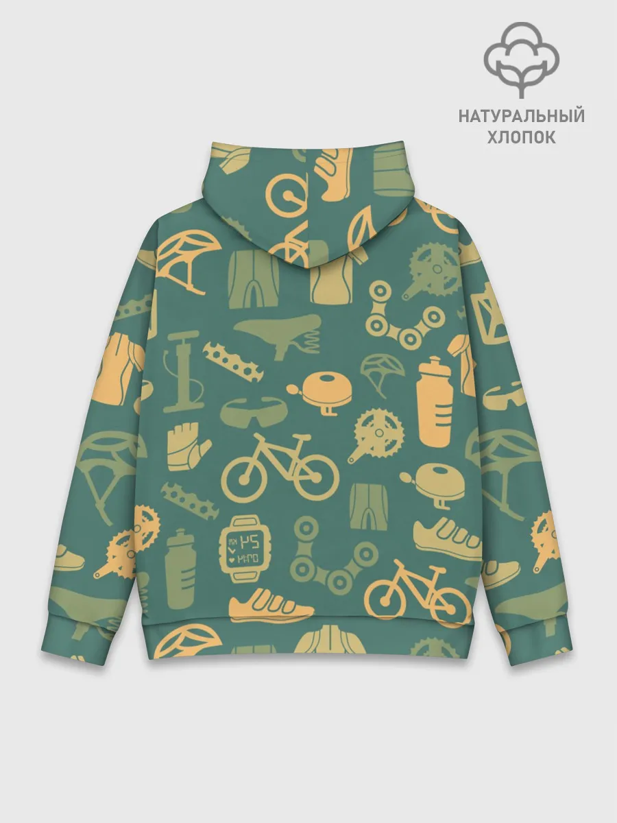 Худи мужской база хлопок / Велосипед Текстура