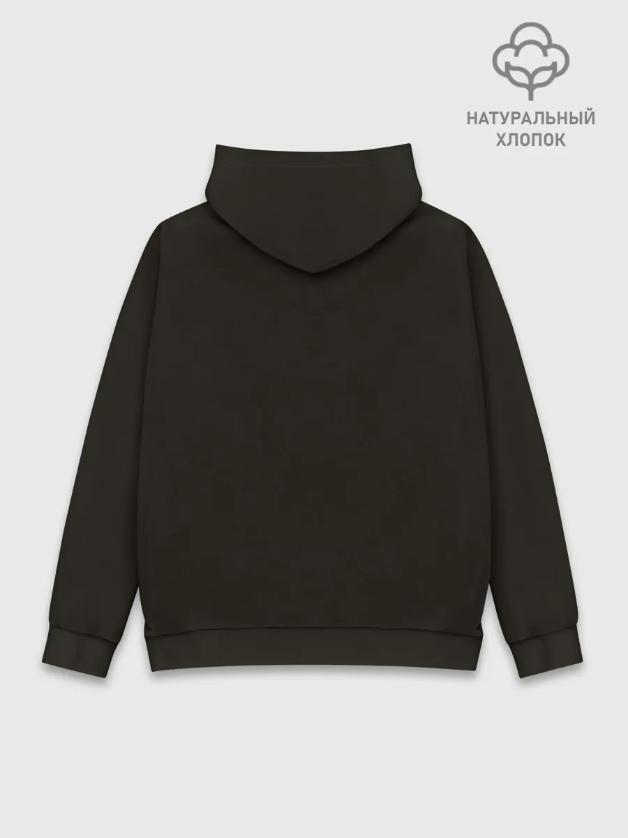 Худи мужской база хлопок / Енот и сова