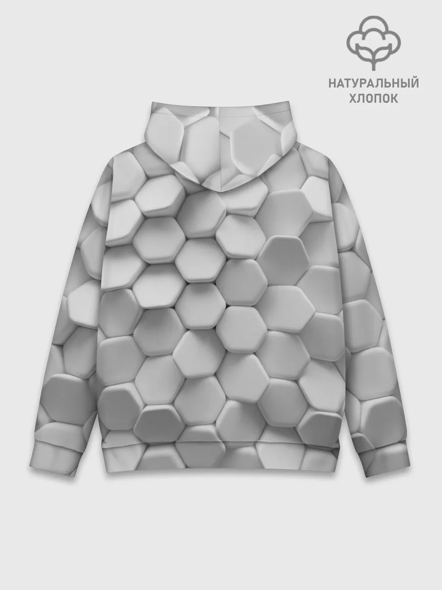 Худи мужской база хлопок / Геометрическая живопись