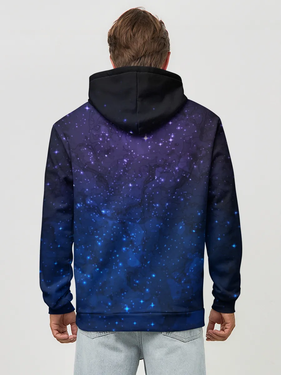 Худи мужской база хлопок / Мечтающий Единорог