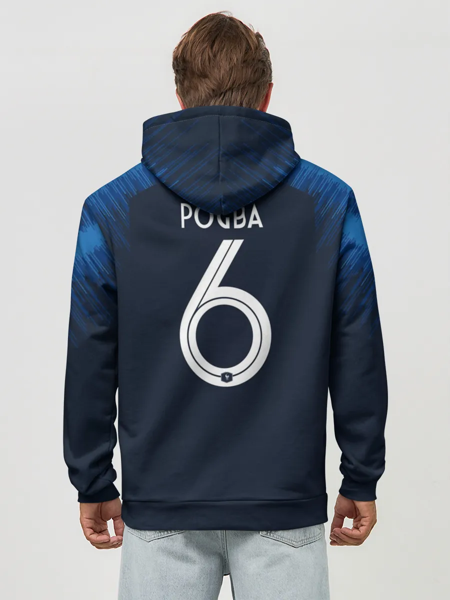 Худи мужской база хлопок / Pogba home WC 2018