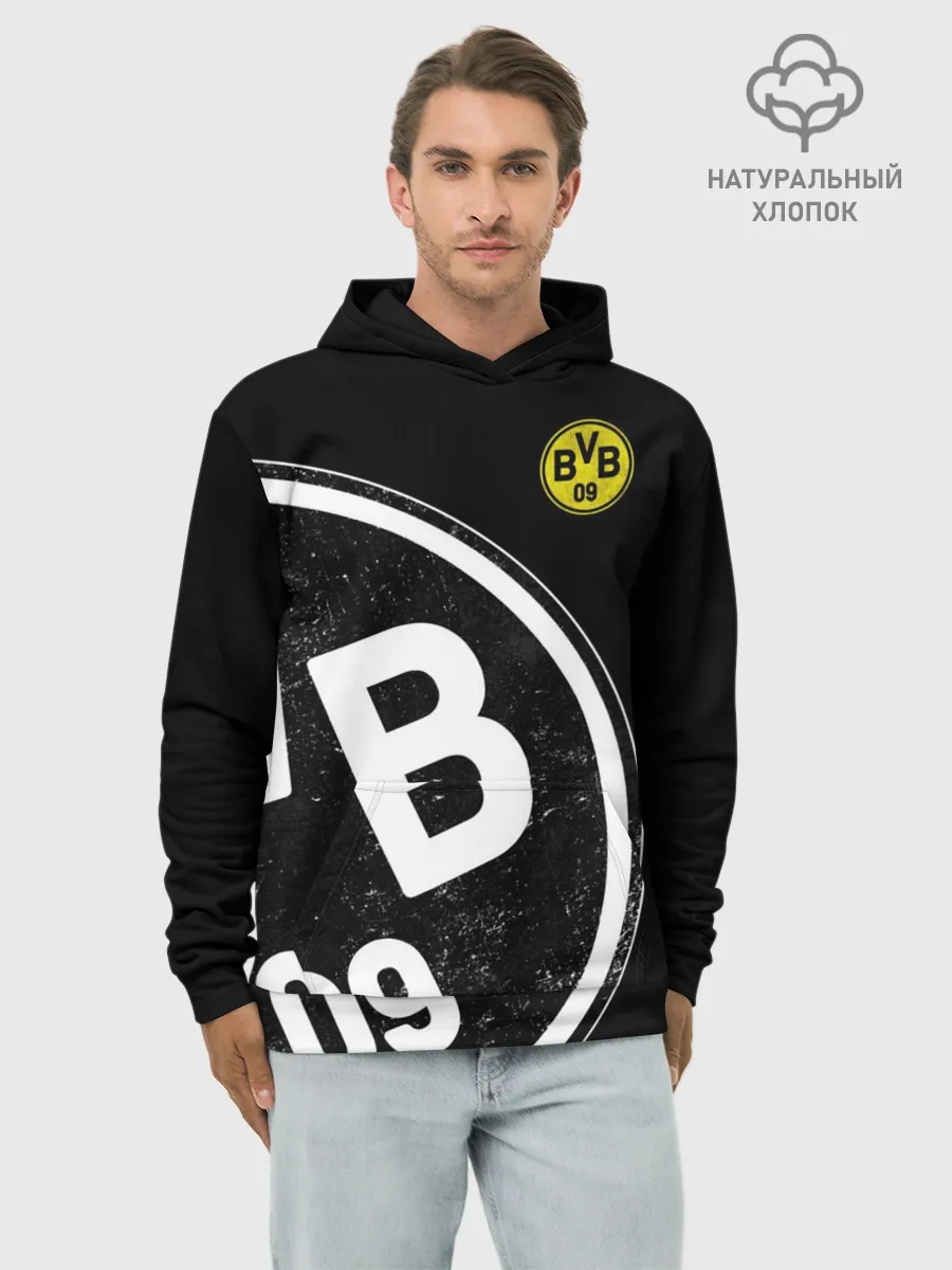 Худи мужской база хлопок / Borussia Dortmund Exclusive
