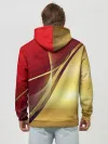 Худи мужской база хлопок / RUSSIA SPORT: Red and Gold.