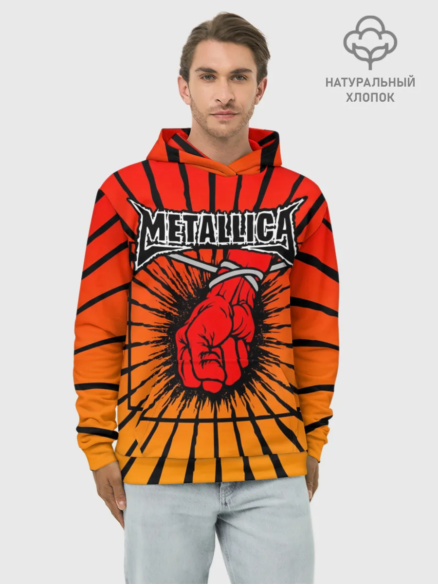 Худи мужской база хлопок / Metallica