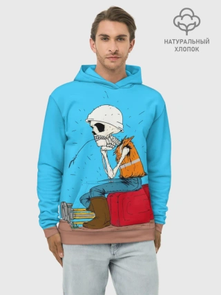 Худи мужской база хлопок / Скелетон геодезист