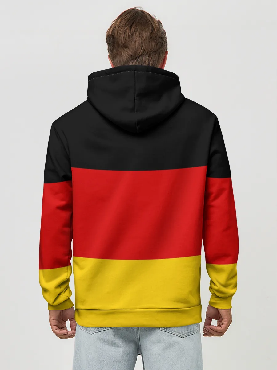 Худи мужской база хлопок / Сборная Германии флаг