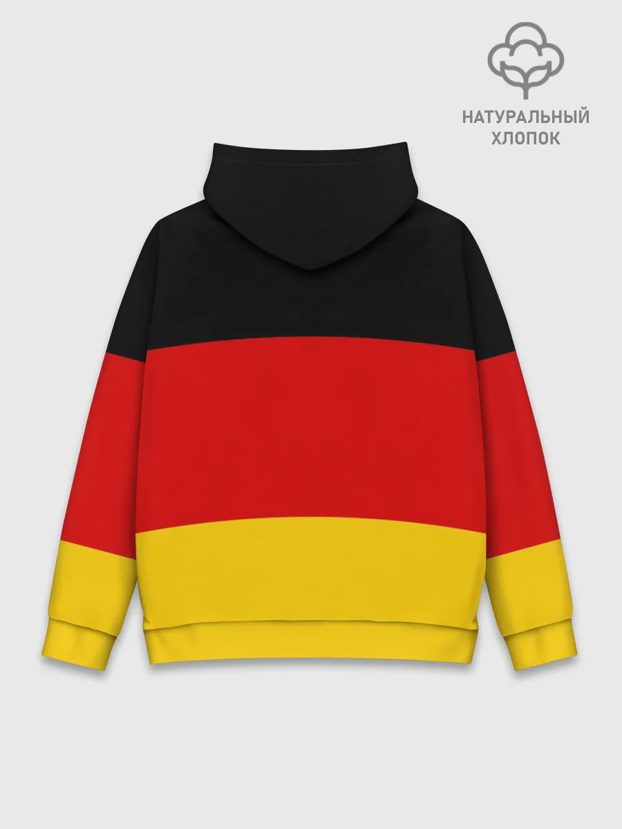 Худи мужской база хлопок / Сборная Германии флаг