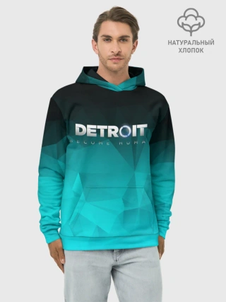 Худи мужской база хлопок / DETROIT BECOME HUMAN