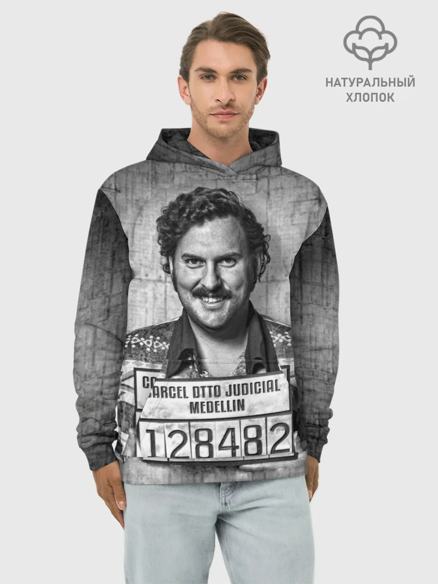 Худи мужской база хлопок / Пабло Эскобар