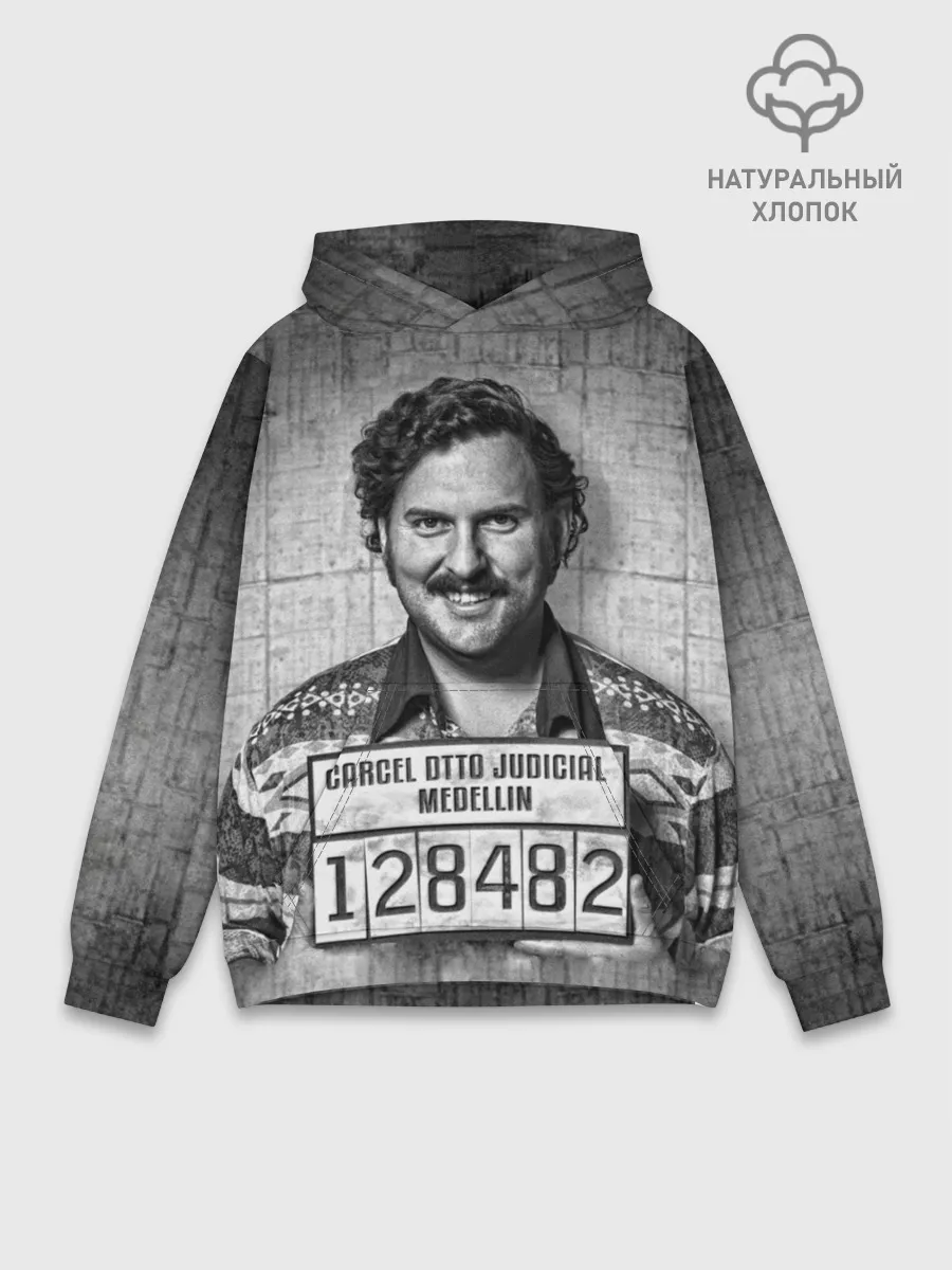 Худи мужской база хлопок / Пабло Эскобар