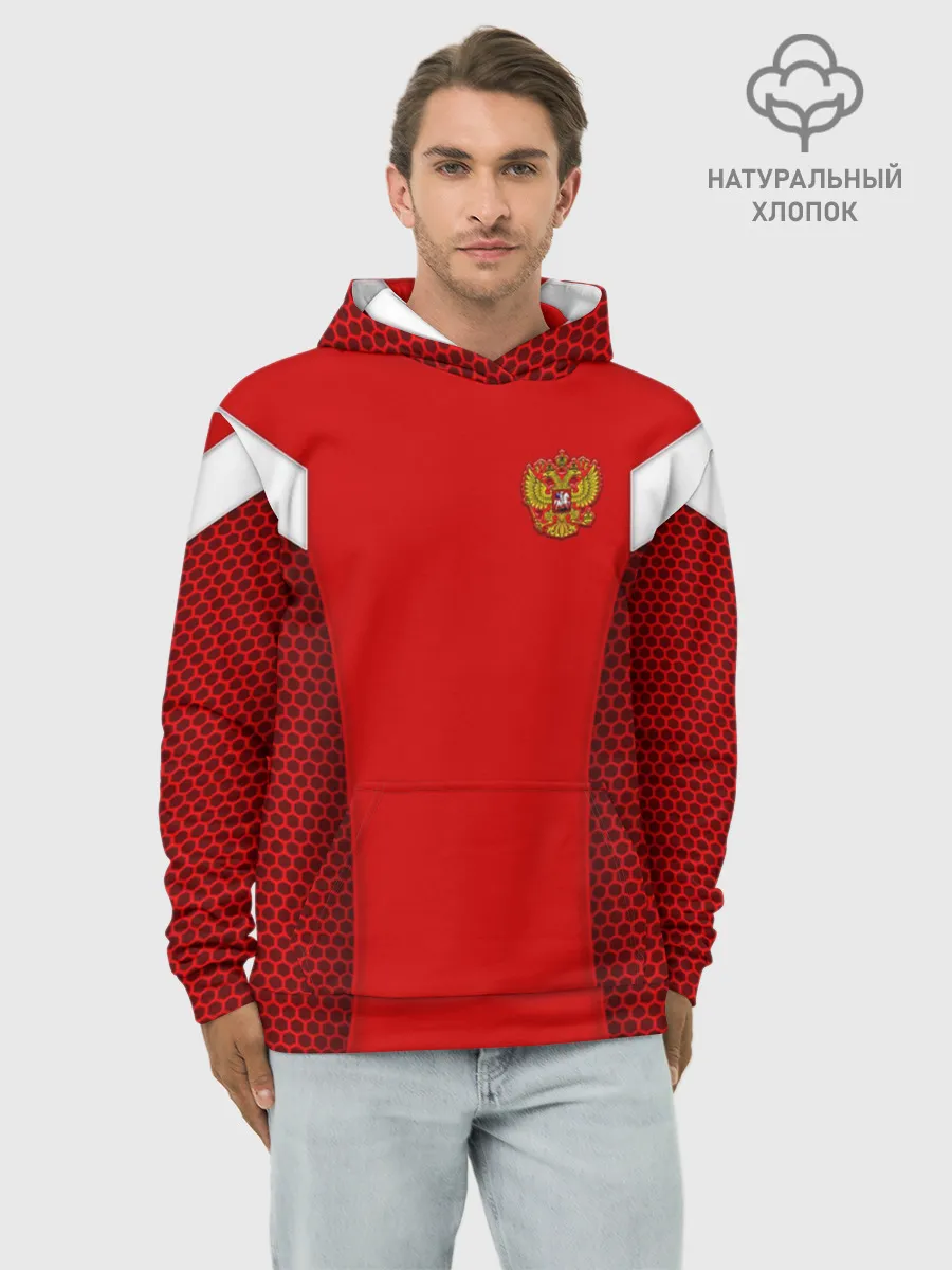 Худи мужской база хлопок / Россия чемпионат мира 2018