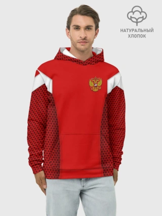 Худи мужской база хлопок / Россия чемпионат мира 2018
