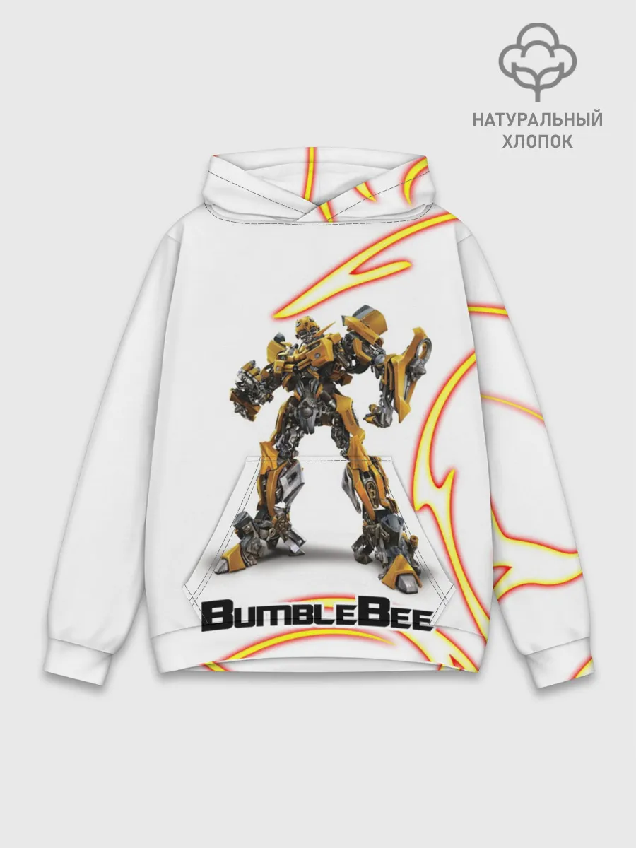 Худи мужской база хлопок / Bumblebee