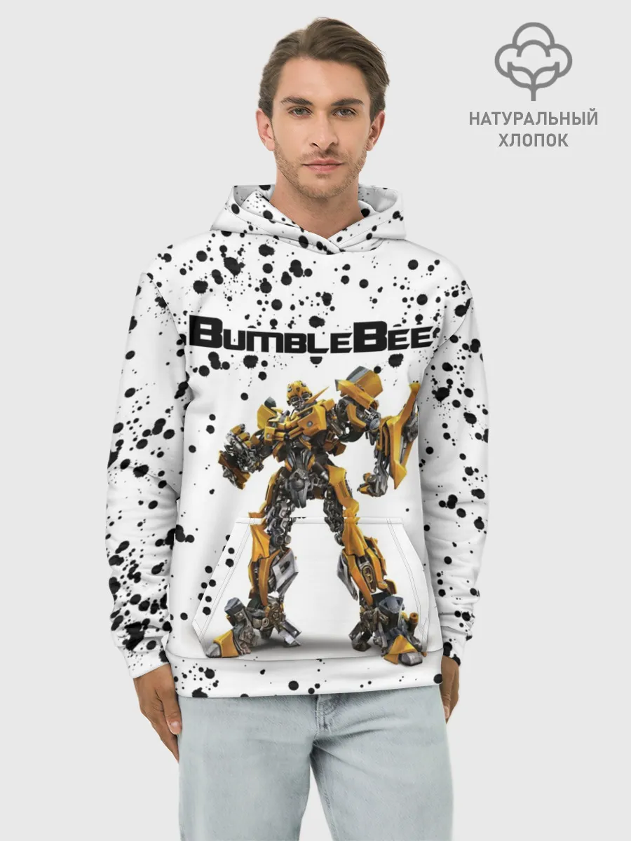 Худи мужской база хлопок / Шмель